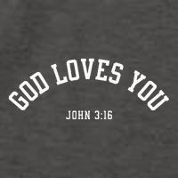 God Loves You John 316 Christian Inspirational Vector Backpack