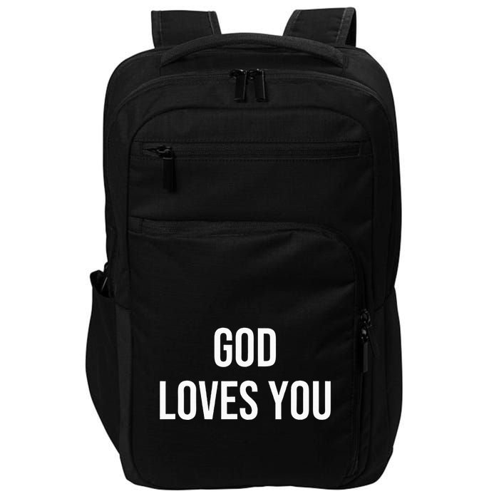 God Loves You Impact Tech Backpack