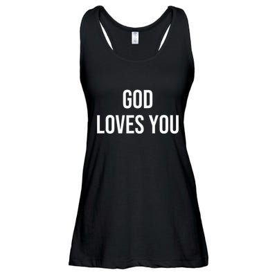 God Loves You Ladies Essential Flowy Tank