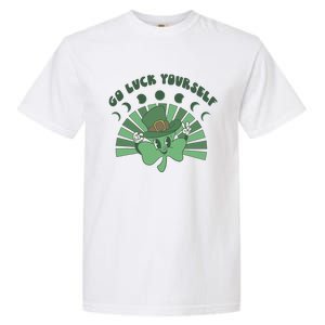 Go Luck Yourself St Patricks Day Lucky Clover Irish Garment-Dyed Heavyweight T-Shirt