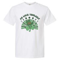 Go Luck Yourself St Patricks Day Lucky Clover Irish Garment-Dyed Heavyweight T-Shirt