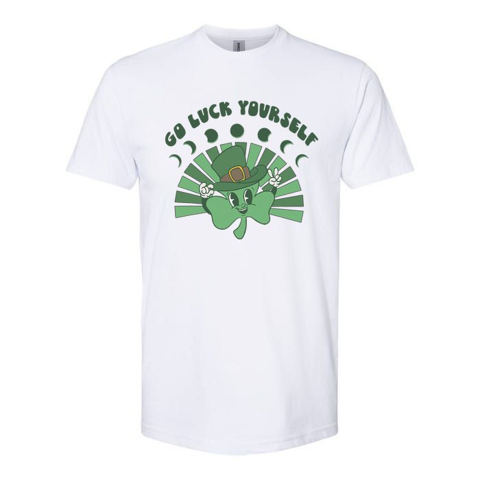 Go Luck Yourself St Patricks Day Lucky Clover Irish Softstyle CVC T-Shirt