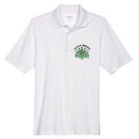 Go Luck Yourself St Patricks Day Lucky Clover Irish Men's Origin Performance Pique Polo