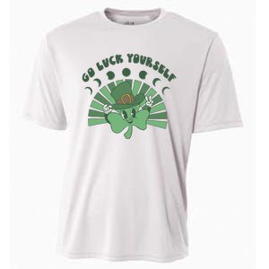 Go Luck Yourself St Patricks Day Lucky Clover Irish Cooling Performance Crew T-Shirt