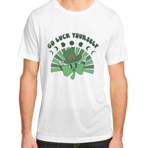 Go Luck Yourself St Patricks Day Lucky Clover Irish Adult ChromaSoft Performance T-Shirt