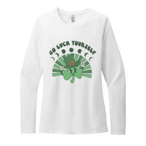 Go Luck Yourself St Patricks Day Lucky Clover Irish Womens CVC Long Sleeve Shirt