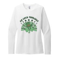 Go Luck Yourself St Patricks Day Lucky Clover Irish Womens CVC Long Sleeve Shirt