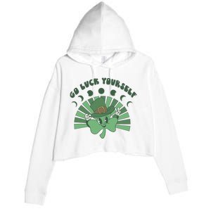 Go Luck Yourself St Patricks Day Lucky Clover Irish Crop Fleece Hoodie