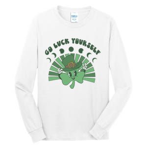 Go Luck Yourself St Patricks Day Lucky Clover Irish Tall Long Sleeve T-Shirt