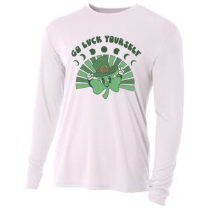 Go Luck Yourself St Patricks Day Lucky Clover Irish Cooling Performance Long Sleeve Crew