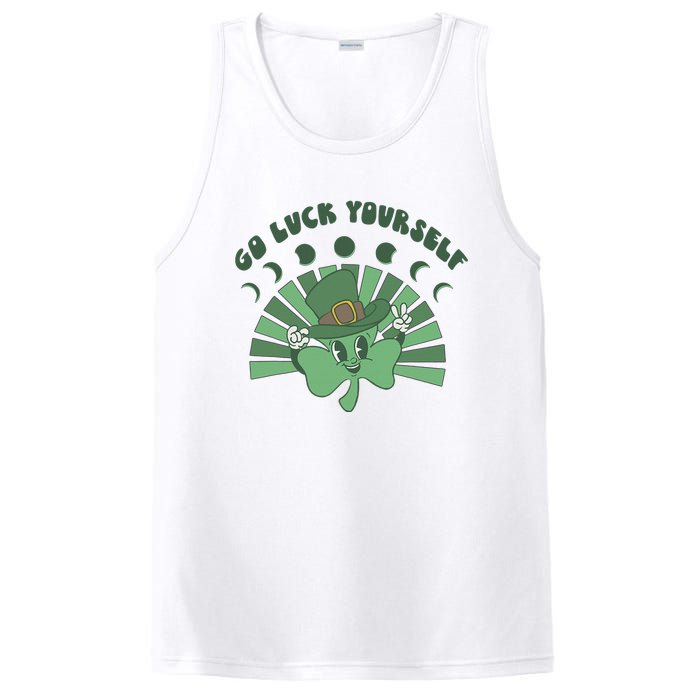 Go Luck Yourself St Patricks Day Lucky Clover Irish PosiCharge Competitor Tank