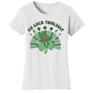 Go Luck Yourself St Patricks Day Lucky Clover Irish Women's T-Shirt