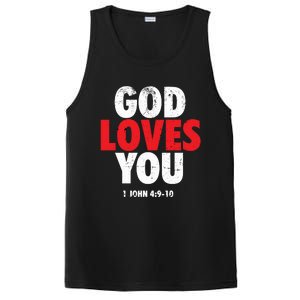 God Loves You Gift PosiCharge Competitor Tank