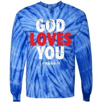 God Loves You Gift Tie-Dye Long Sleeve Shirt