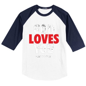 God Loves You Gift Baseball Sleeve Shirt