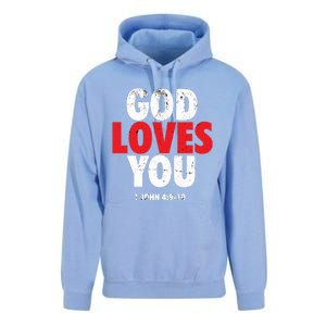 God Loves You Gift Unisex Surf Hoodie