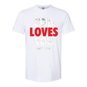 God Loves You Gift Softstyle CVC T-Shirt