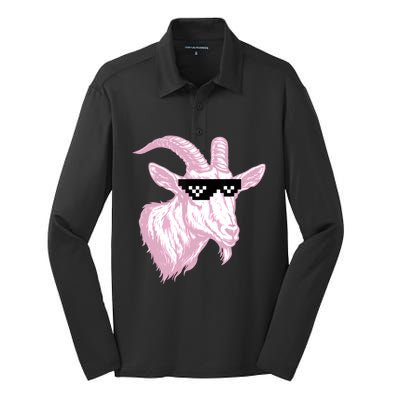 GOAT MIAMI 10 Silk Touch Performance Long Sleeve Polo