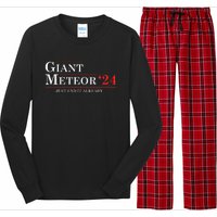 Giant Meteor 2024 Election 2024 Funny Long Sleeve Pajama Set