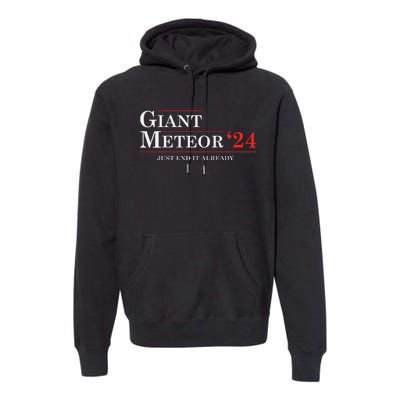 Giant Meteor 2024 Election 2024 Funny Premium Hoodie