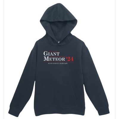 Giant Meteor 2024 Election 2024 Funny Urban Pullover Hoodie