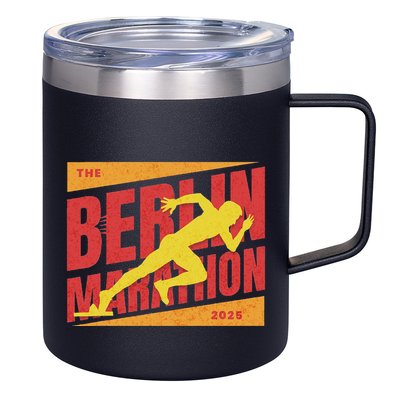 German Marathon 2025 And Berlin Germany Running Marathoner 12oz Stainless Steel Coffee Mug