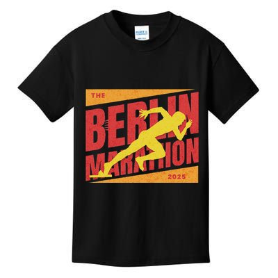 German Marathon 2025 And Berlin Germany Running Marathoner Kids T-Shirt