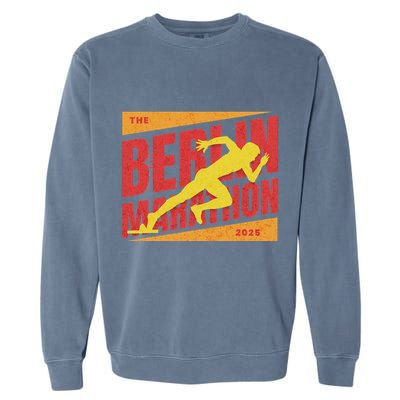 German Marathon 2025 And Berlin Germany Running Marathoner Garment-Dyed Sweatshirt