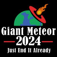 Giant Meteor 2024 Just End It Already 7-Panel Snapback Hat