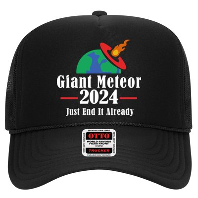 Giant Meteor 2024 Just End It Already Trucker Hat