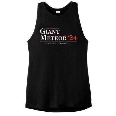 Giant Meteor 24 Election 2024 Funny Ladies PosiCharge Tri-Blend Wicking Tank