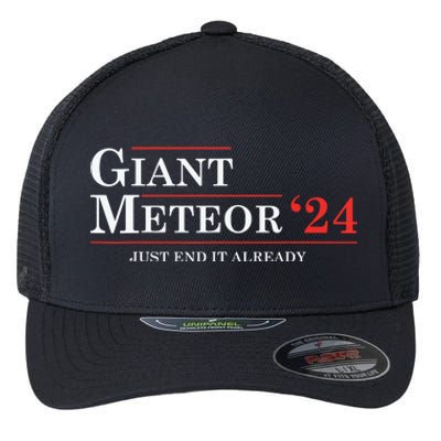 Giant Meteor 24 Election 2024 Funny Flexfit Unipanel Trucker Cap