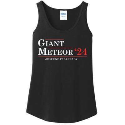 Giant Meteor 24 Election 2024 Funny Ladies Essential Tank