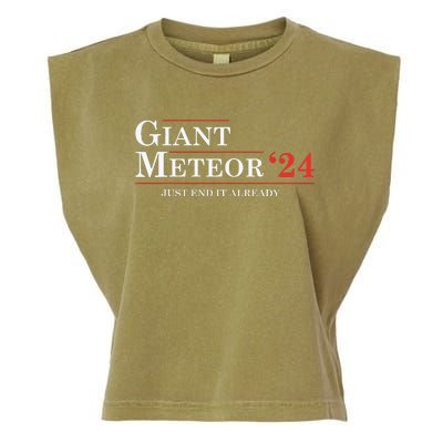 Giant Meteor 24 Election 2024 Funny Garment-Dyed Women's Muscle Tee