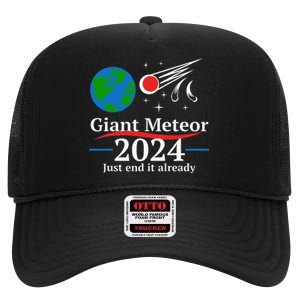 Giant Meteor 2024 Just End It Already High Crown Mesh Back Trucker Hat