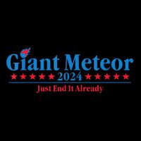 Giant Meteor 2024 Just End It Already Funny 16 in Basic Backpack