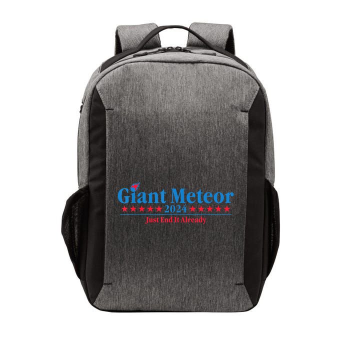 Giant Meteor 2024 Just End It Already Funny Vector Backpack