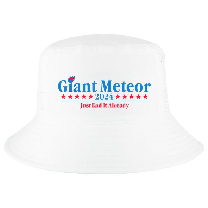 Giant Meteor 2024 Just End It Already Funny Cool Comfort Performance Bucket Hat