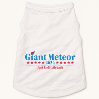 Giant Meteor 2024 Just End It Already Funny Doggie Tank