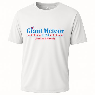 Giant Meteor 2024 Just End It Already Funny Performance Shirt