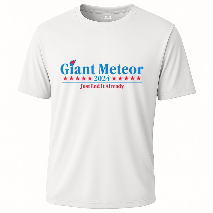 Giant Meteor 2024 Just End It Already Funny Performance Shirt
