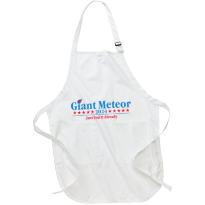 Giant Meteor 2024 Just End It Already Funny Apron