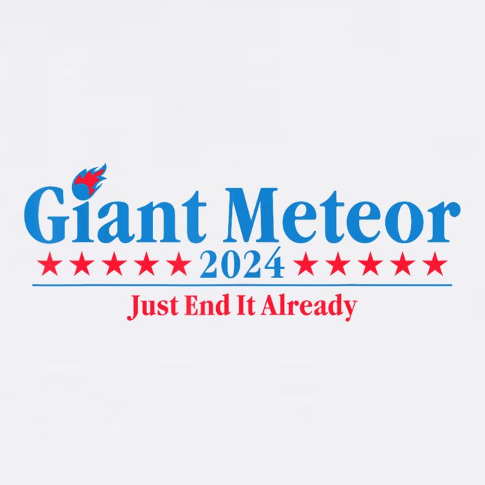 Giant Meteor 2024 Just End It Already Funny Sustainable Bucket Hat