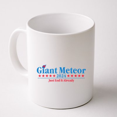 Giant Meteor 2024 Just End It Already Funny Mug