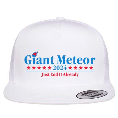 Giant Meteor 2024 Just End It Already Funny Flatbill Hat