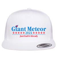 Giant Meteor 2024 Just End It Already Funny Flatbill Hat