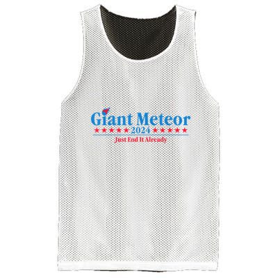 Giant Meteor 2024 Just End It Already Funny Mesh Reversible Basketball Jersey Tank