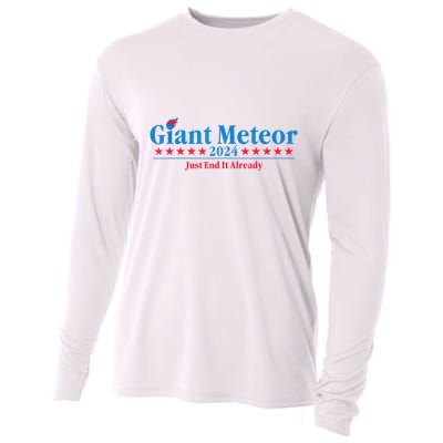 Giant Meteor 2024 Just End It Already Funny Cooling Performance Long Sleeve Crew