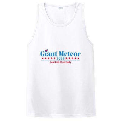 Giant Meteor 2024 Just End It Already Funny PosiCharge Competitor Tank
