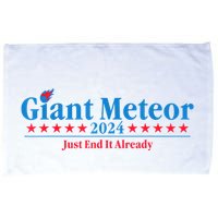 Giant Meteor 2024 Just End It Already Funny Microfiber Hand Towel